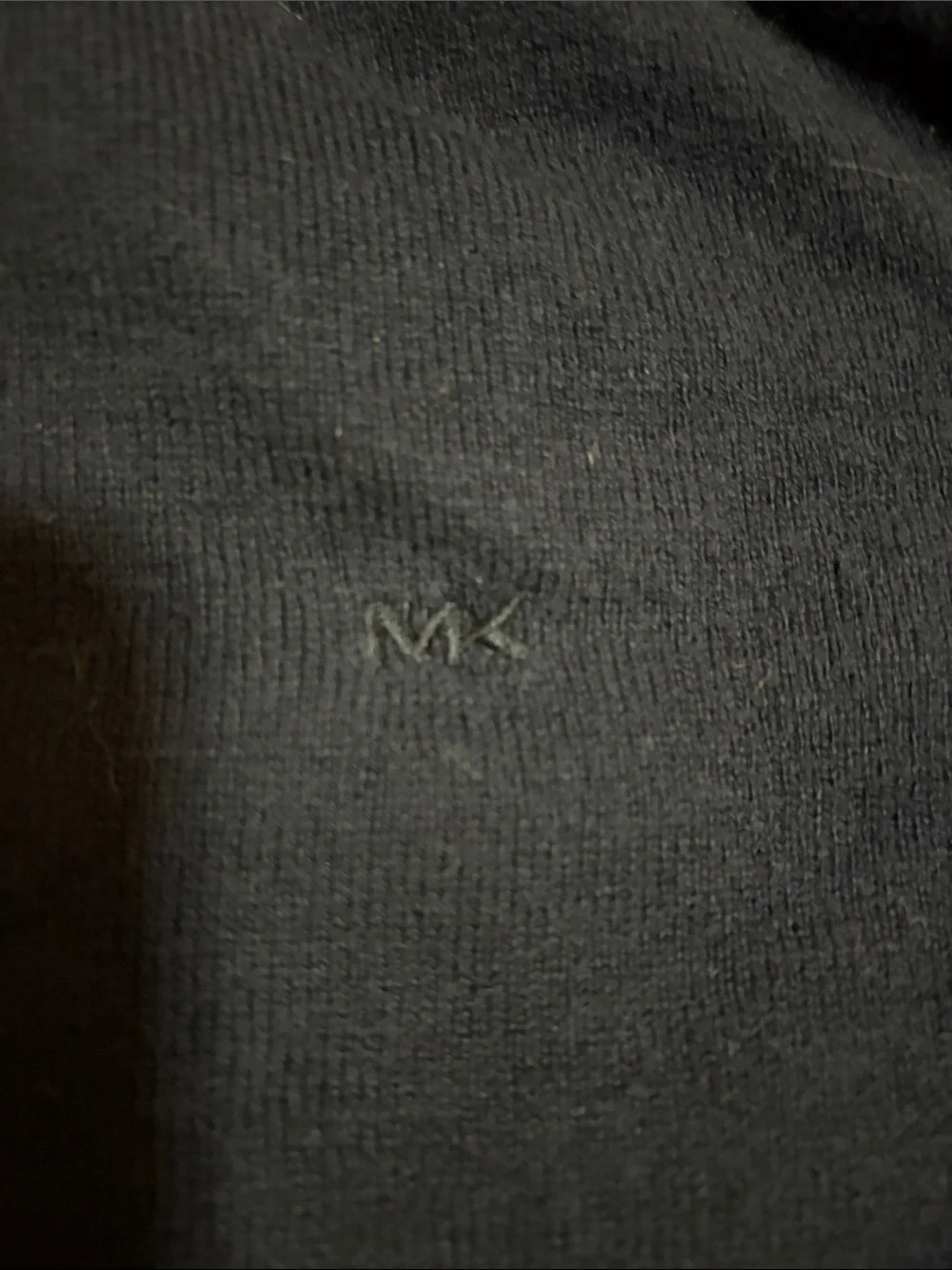 Michael Kors Navy Crewneck Sweater with Charcoal Trim size L